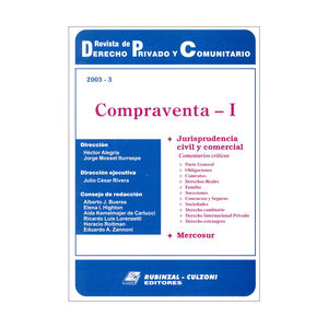REVISTA DE DERECHO PRIVADO Y COMUNITARIO 2003 - 3 COMPRAVENTA I - ED 2004