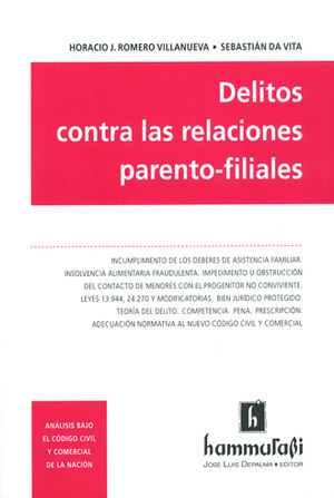 DELITOS CONTRA LAS RELACIONES PARENTO-FILIALES