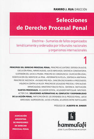 SELECCIONES DE DERECHO PROCESAL PENAL #1