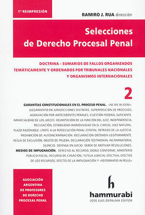 SELECCIONES DE DERECHO PROCESAL PENAL #2 - 1.ª ED. 2019, 1.ª REIMP. 2020