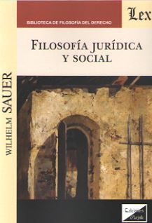 FILOSOFÍA JURÍDICA Y SOCIAL - 1.ª ED. 2019