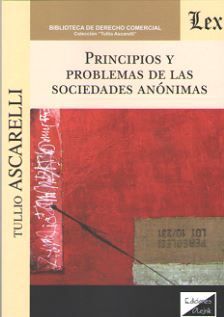 PRINCIPIOS Y PROBLEMAS DE LAS SOCIEDADES ANONIMAS