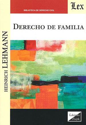 DERECHO DE FAMILIA - 1.ª ED. 2021