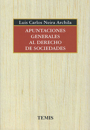 APUNTACIONES GENERALES AL DERECHO DE SOCIEDADES