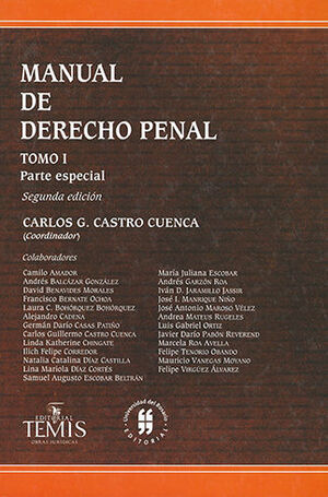 MANUAL DE DERECHO PENAL. PARTE ESPECIAL TOMO I  -  2.ª ED. 2018