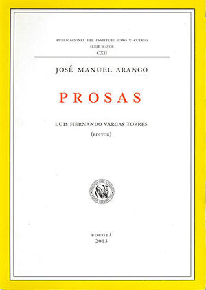 PROSAS. JOSE MANUEL ARANGO