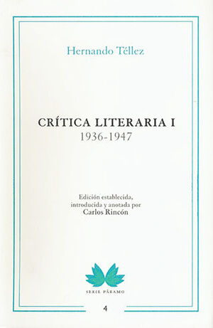 CRITICA LITERARIA - 1- 1936-1947