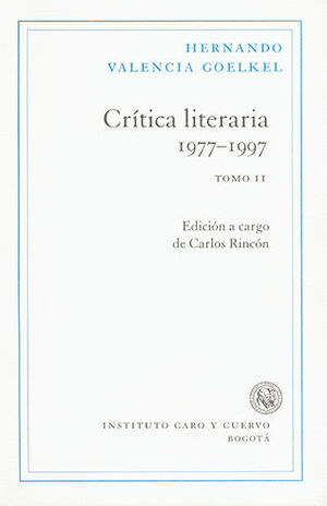 CRITICA LITERARIA  1977 - 1997 TOMO II