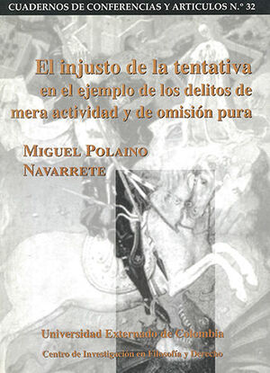 INJUSTO DE LA TENTATIVA EN EL EJEMPLO DE LOS DELITOS DE MERA ACTIVIDAD Y DE OMISION PURA, EL.CUADERNOS DE CONFERENCIAS Y ARTICULOS # 32
