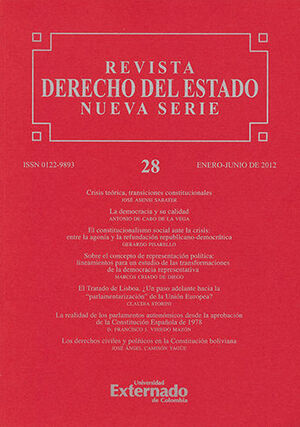 REVISTA DERECHO DEL ESTADO - NUEVA SERIE #28 ENERO - JUNIO DE 2012