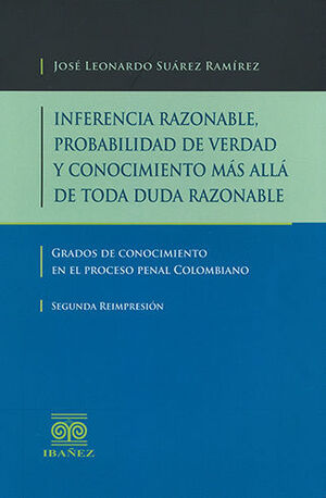 INFERENCIA RAZONABLE, PROBABILIDAD DE VERDAD Y CONOCIMIENTO MÁS ALLÁ DE TODA DUDA RAZONABLE - 1.ª ED. 2016, 2.ª REIMP. 2020