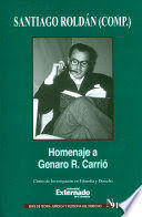 HOMENAJE A GENARO R. CARRIO