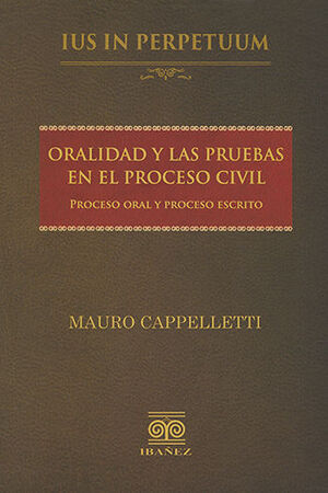 ORALIDAD Y LAS PRUEBAS EN EL PROCESO CIVIL - 1.ª ED. 2020