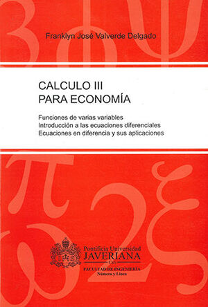 CALCULO III PARA ECONOMIA