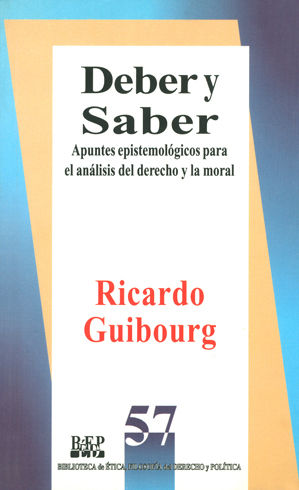 DEBER Y SABER - 1.ª ED. 1997, 1.ª REIMP. 2002