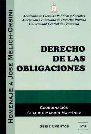 DERECHO DE LAS OBLIGACIONES