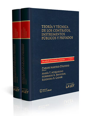 TEORÍA Y TÉCNICA DE LOS CONTRATOS, INSTRUMENTOS PÚBLICOS Y PRIVADOS - 2 TOMOS - 3.ª ED. 2021