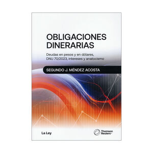 OBLIGACIONES DINERARIAS - 1.ª ED. 2023