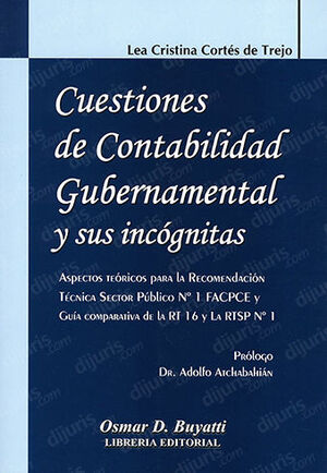 CUESTIONES DE CONTABILIDAD GUBERNAMENTAL Y SUS INCÓGNITAS - 1.ª ED. 2008