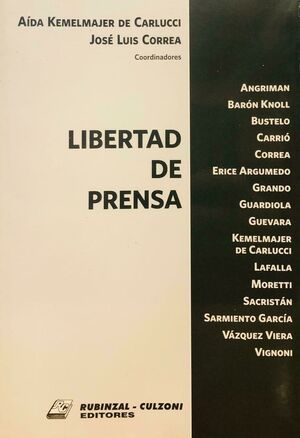 LIBERTAD DE PRENSA -  1.ª ED. 2013
