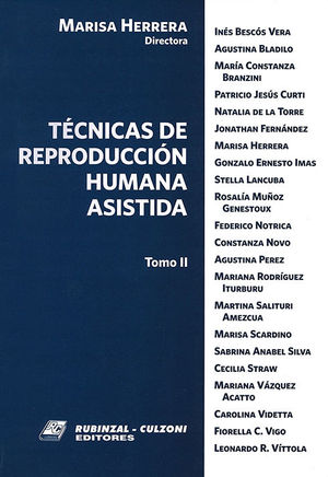 TÉCNICAS DE REPRODUCCIÓN HUMANA ASISTIDA. TOMO II