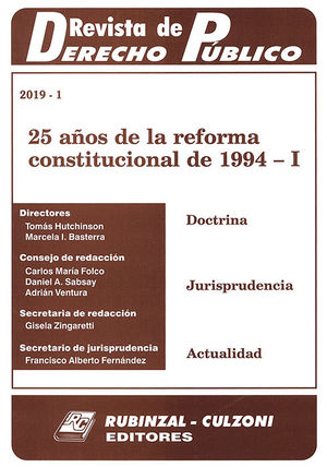 REVISTA DE DERECHO PÚBLICO. 2019-1