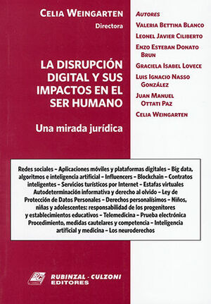 DISRUPCIÓN DIGITAL Y SUS IMPACTOS EN EL SER HUMANO, LA - 1.ª ED. 2023