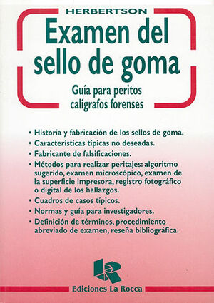 EXAMEN DEL SELLO DE GOMA