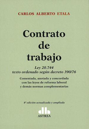 CONTRATO DE TRABAJO. (2 TOMOS)