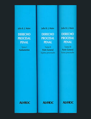 DERECHO PROCESAL PENAL - OBRA COMPLETA 3 TOMOS - PASTA DURA - 1.ª ED. 2016