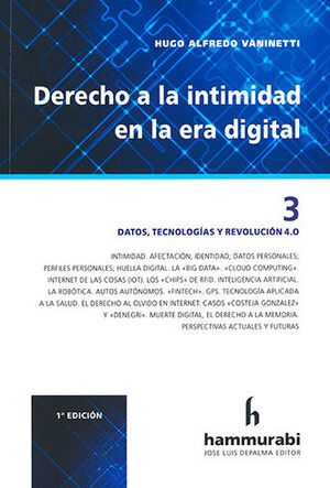 DERECHO A LA INTIMIDAD EN LA ERA DIGITAL, VOL. 3 - 1.ª ED. 2021