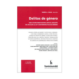 DELITOS DE GÉNERO - 1.ª ED. 2023, 1.ª REIMP. 2024