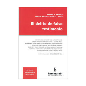 DELITO DE FALSO TESTIMONIO, EL - 1.ª ED. 2025