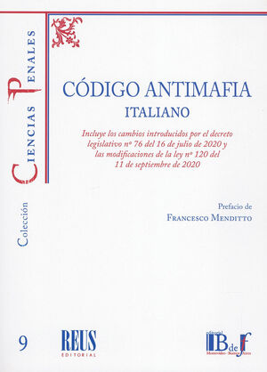CÓDIGO ANTIMAFIA ITALIANO - 1.ª ED. 2022