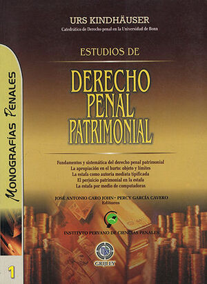 ESTUDIO DE DERECHO PENAL PATRIMONIAL - 1.ª ED. 2002