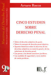 CINCO ESTUDIOS SOBRE DERECHO PENAL