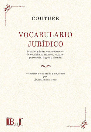 VOCABULARIO JURÍDICO - 4.ª ED. 2018