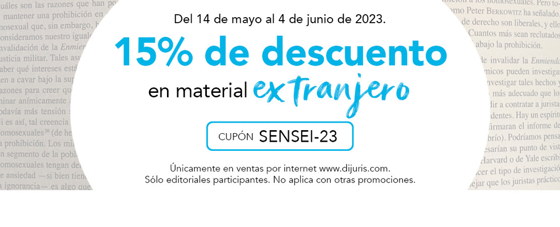 15% de descuento en material extranjero