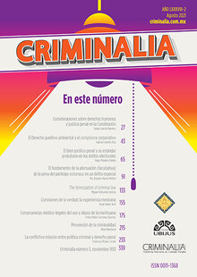 CRIMINALIA AÑO LXXXVIII - 02 REVISTA DE LA ACADEMIA MEXICANA DE CIENCIAS PENALES AGOSTO 2021
