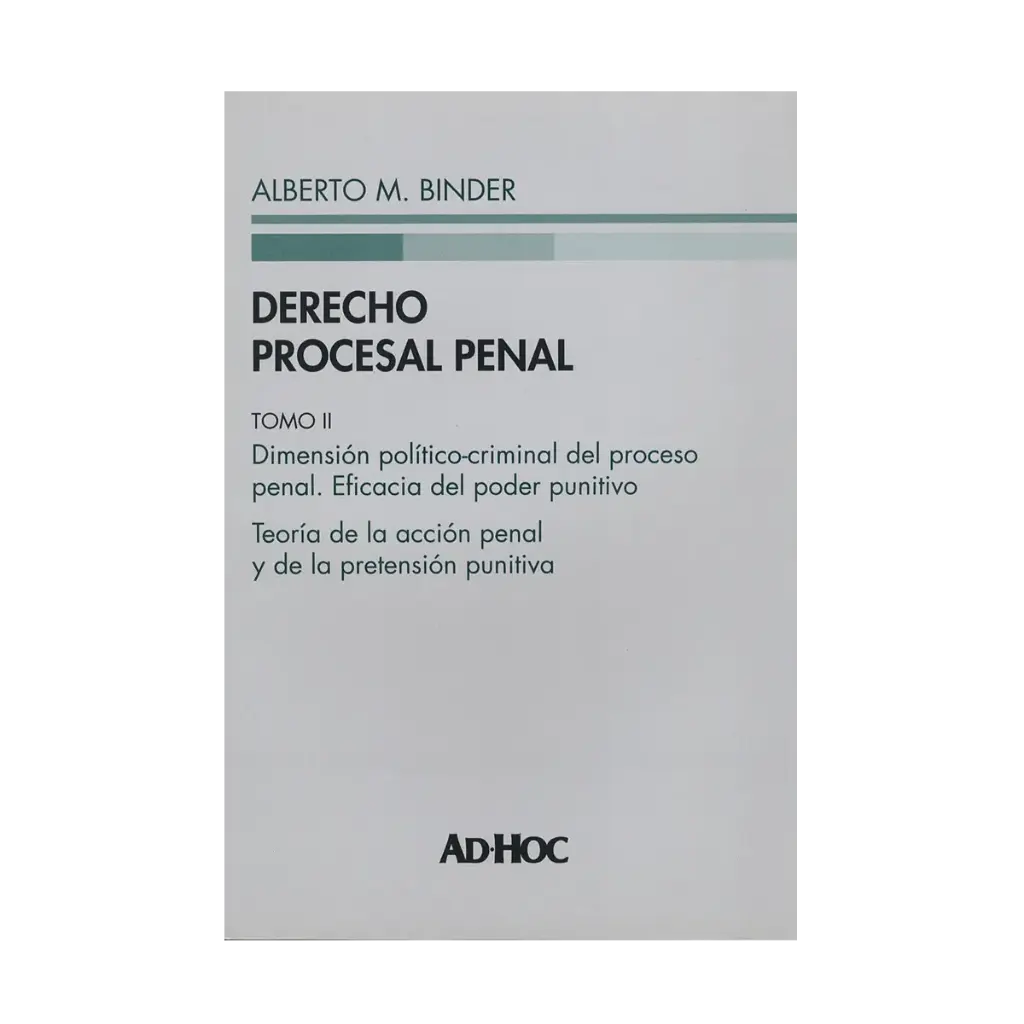 DERECHO PROCESAL PENAL. TOMO II (PASTA DURA ) - 1.ª ED. 2014