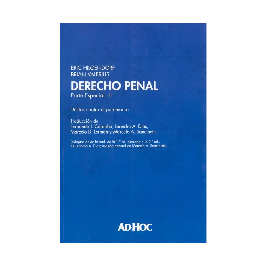 DERECHO PENAL (PARTE ESPECIAL) TOMO II  - 1.ª ED. 2024