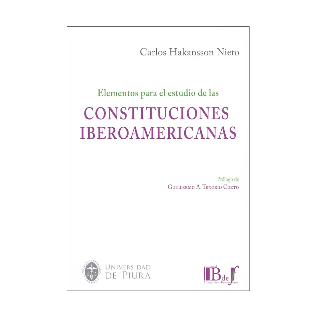 ELEMENTOS PARA EL ESTUDIO DE LAS CONSTITUCIONES IBEROAMERICANAS - 1.ª ED. 2024