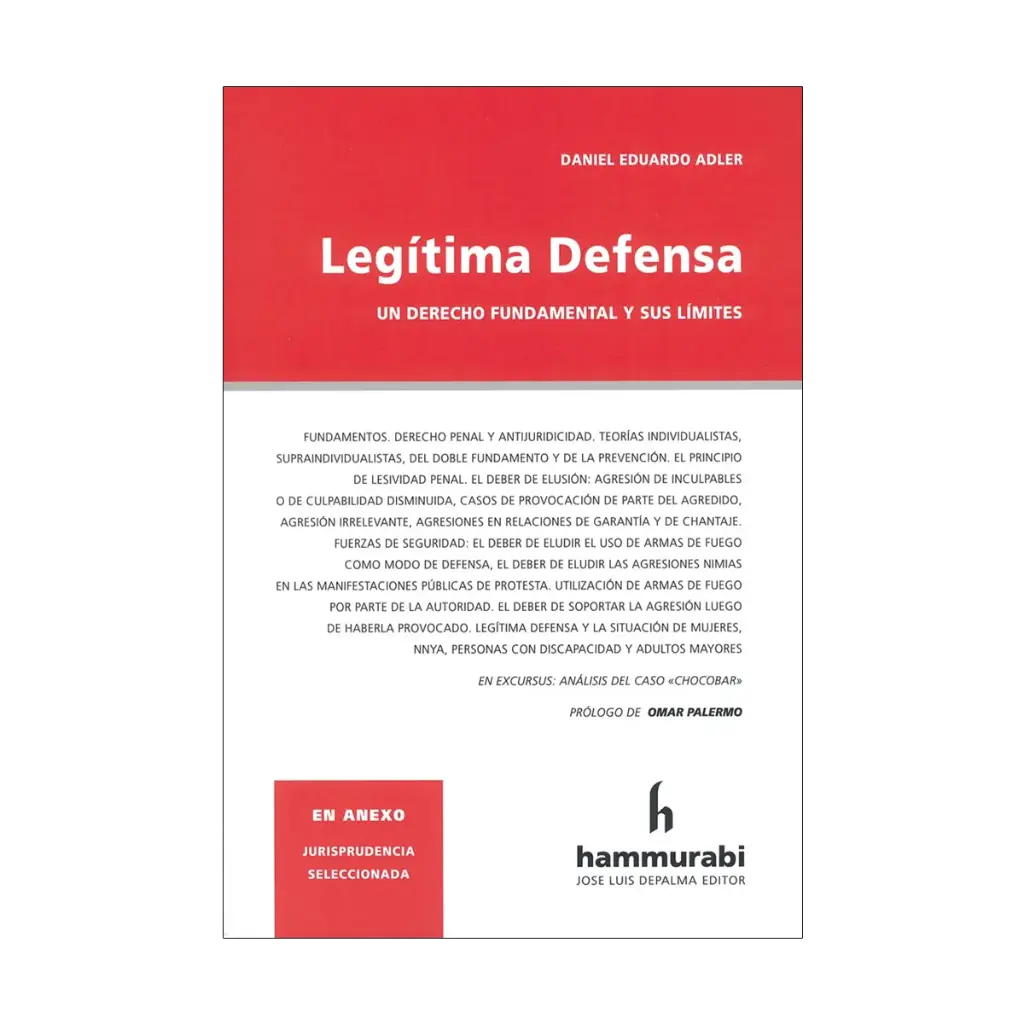LEGÍTIMA DEFENSA - 1.ª ED. 2025