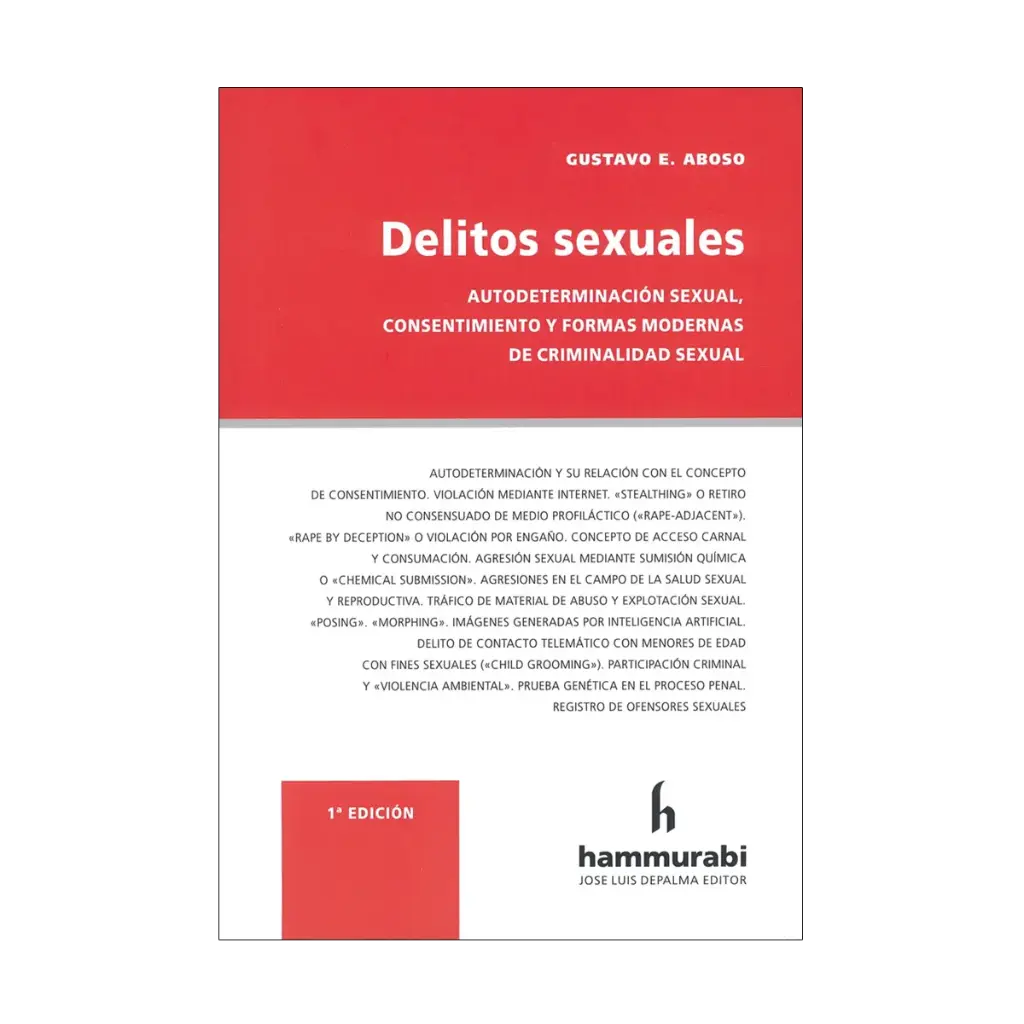 DELITOS SEXUALES - 1.ª ED. 2025
