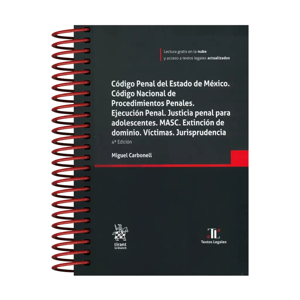 CÓDIGO PENAL DEL ESTADO DE MÉXICO, CÓDIGO NACIONAL DE PROCEDIMIENTOS PENALES - 4ª ED. 2025 (ARILLAS Y PASTA DURA)