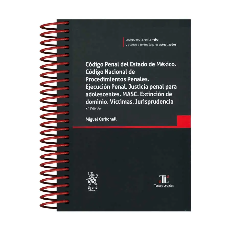 CÓDIGO PENAL DEL ESTADO DE MÉXICO, CÓDIGO NACIONAL DE PROCEDIMIENTOS PENALES - 4ª ED. 2025 (ARILLAS Y PASTA DURA)
