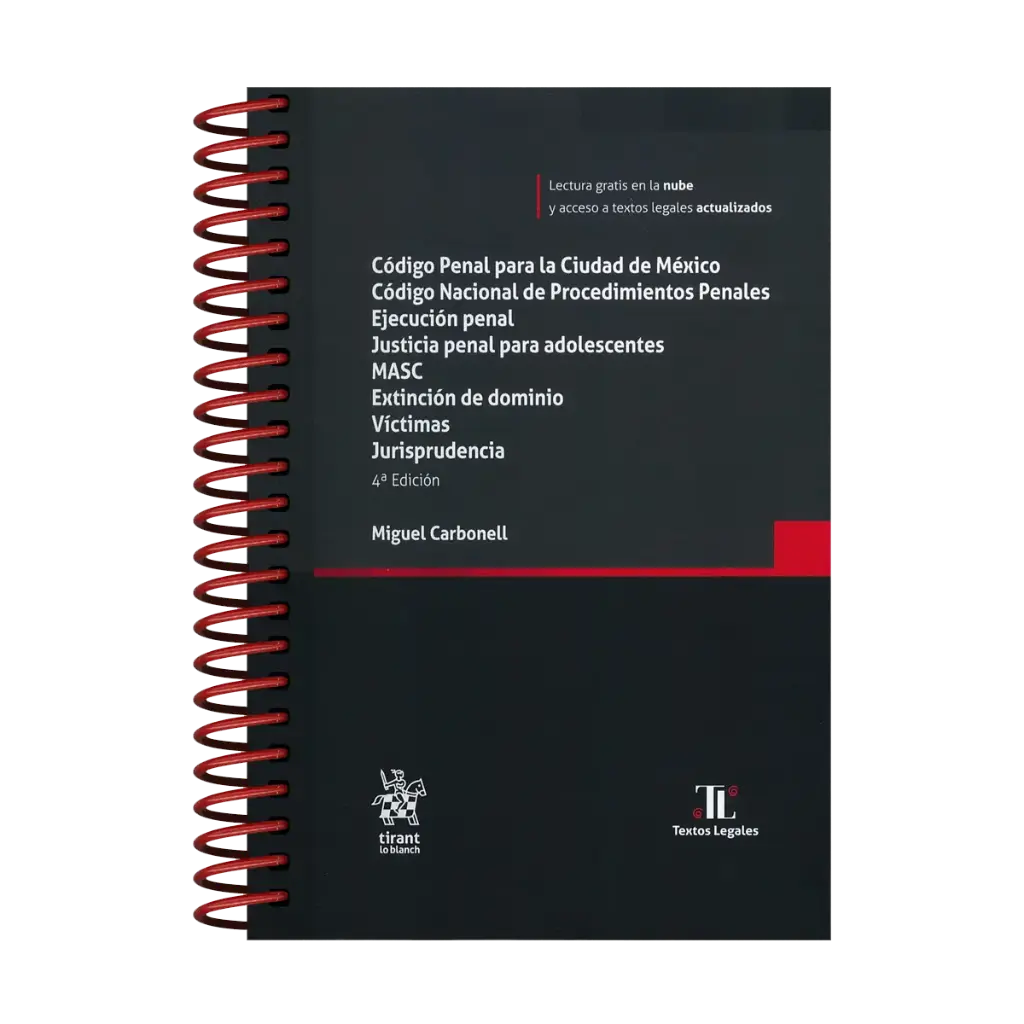 CÓDIGO PENAL PARA LA CIUDAD DE MÉXICO - 4.ª ED. 2025  (CON ARILLAS Y PASTA DURA)