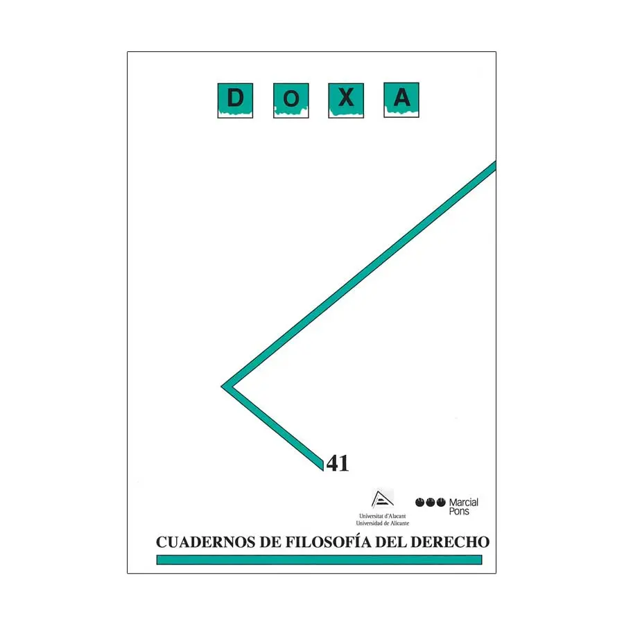 REVISTA DOXA CUADERNOS DE FILOSOFIA DEL DERECHO NO. 41 - ED. 2018