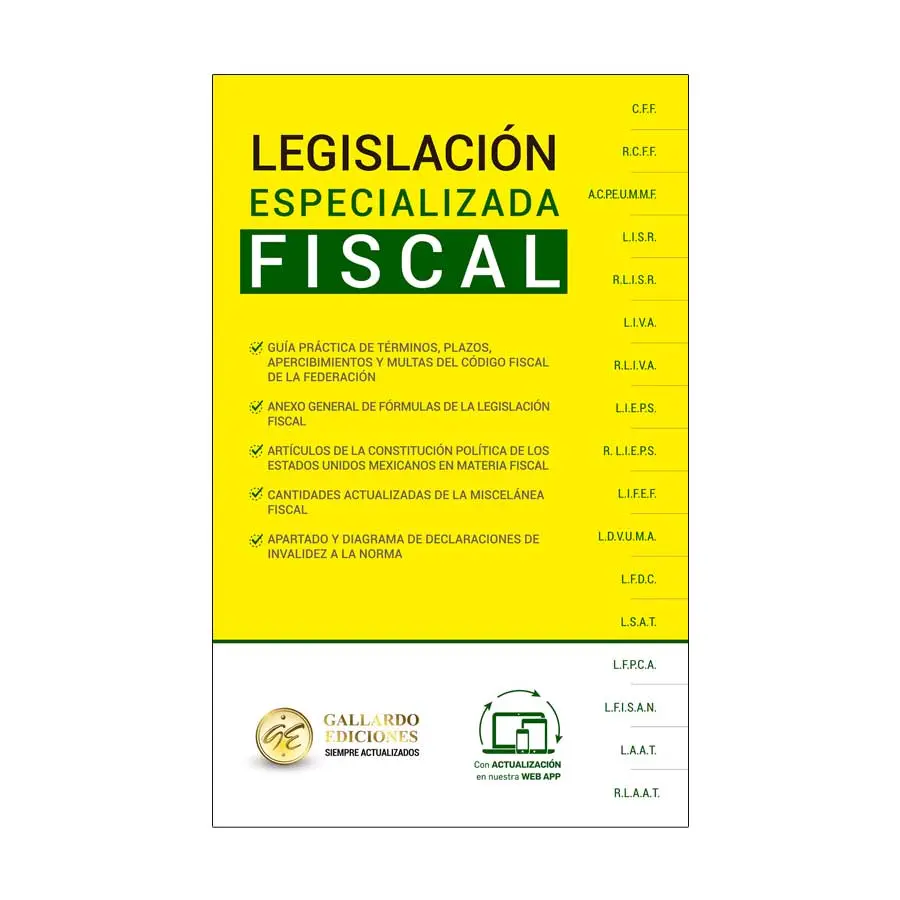LEGISLACIÓN ESPECIALIZADA FISCAL - 3.ª ED. 2025