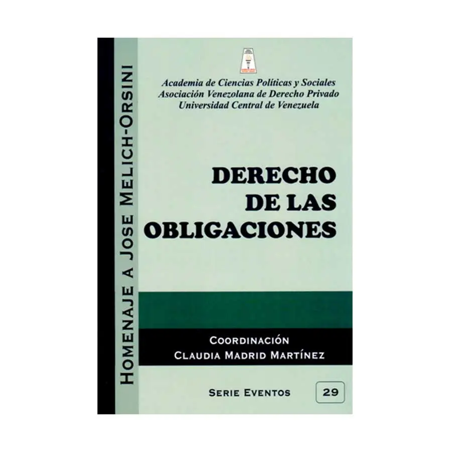 DERECHO DE LAS OBLIGACIONES